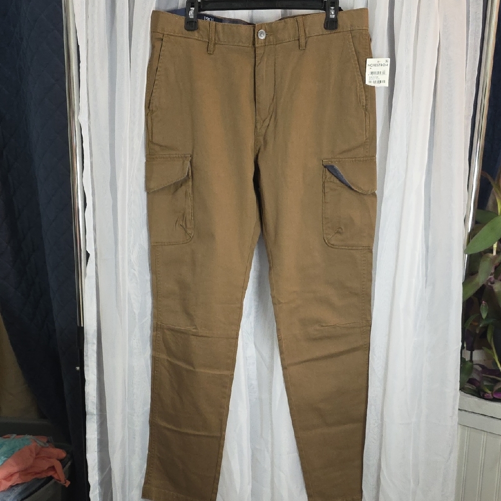 #193 NWT Nordstrum Mens 1901 Tan Cargo Pants